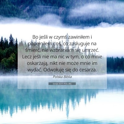 Dzieje 25:11 POLUBG Obraz Wersetu Biblijnego