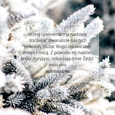 Dzieje 26:7 POLUBG Obraz Wersetu Biblijnego