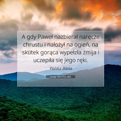 Dzieje 28:3 Werset Biblijny Wyjaśniony