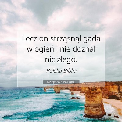 Dzieje 28:5 Werset Biblijny Wyjaśniony