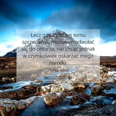 Dzieje 28:19 Werset Biblijny Wyjaśniony
