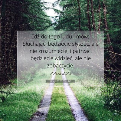 Dzieje 28:26 Werset Biblijny Wyjaśniony