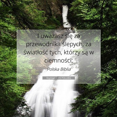Rzymian 2:19 POLUBG Obraz Wersetu Biblijnego