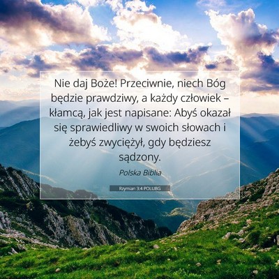 Rzymian 3:4 POLUBG Obraz Wersetu Biblijnego