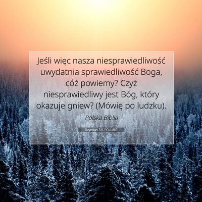 Rzymian 3:5 POLUBG Obraz Wersetu Biblijnego