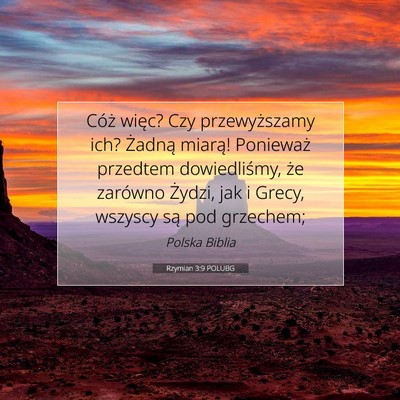 Rzymian 3:9 POLUBG Obraz Wersetu Biblijnego