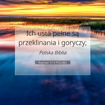 Rzymian 3:14 POLUBG Obraz Wersetu Biblijnego