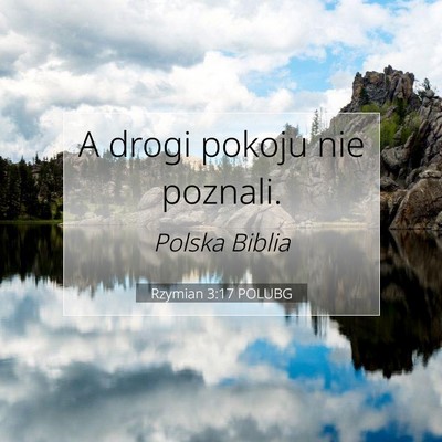 Rzymian 3:17 Werset Biblijny Wyjaśniony