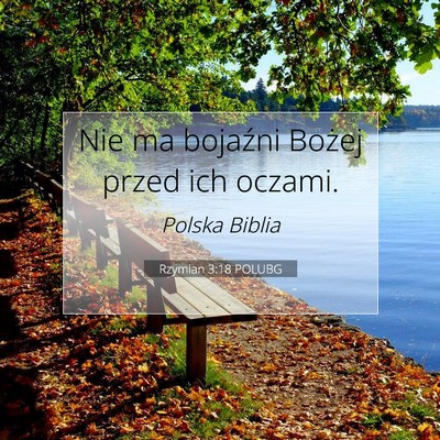 Rzymian 3:18 POLUBG Obraz Wersetu Biblijnego