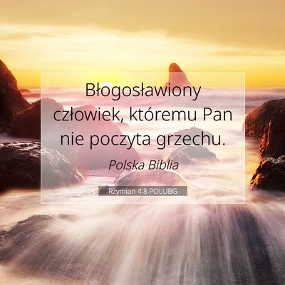Rzymian 4:8 POLUBG Obraz Wersetu Biblijnego