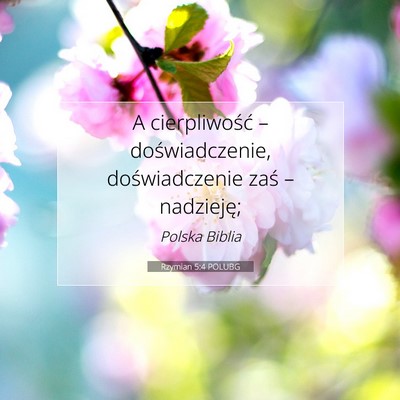 Rzymian 5:4 POLUBG Obraz Wersetu Biblijnego