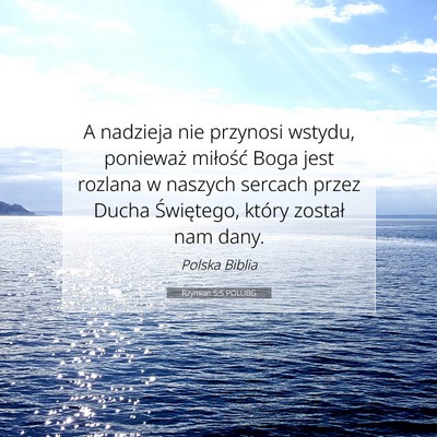 Rzymian 5:5 POLUBG Obraz Wersetu Biblijnego
