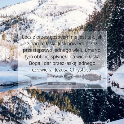 Rzymian 5:15 POLUBG Obraz Wersetu Biblijnego
