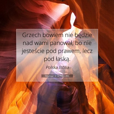 Rzymian 6:14 POLUBG Obraz Wersetu Biblijnego
