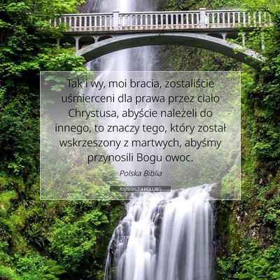 Rzymian 7:4 POLUBG Obraz Wersetu Biblijnego