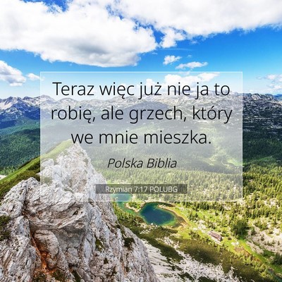 Rzymian 7:17 POLUBG Obraz Wersetu Biblijnego