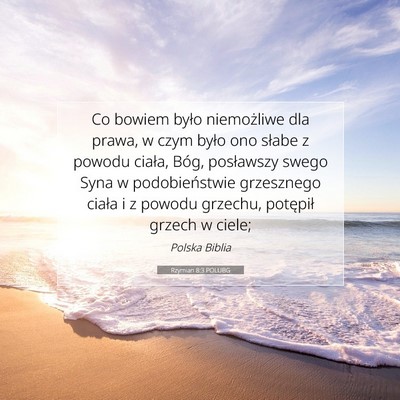 Rzymian 8:3 POLUBG Obraz Wersetu Biblijnego
