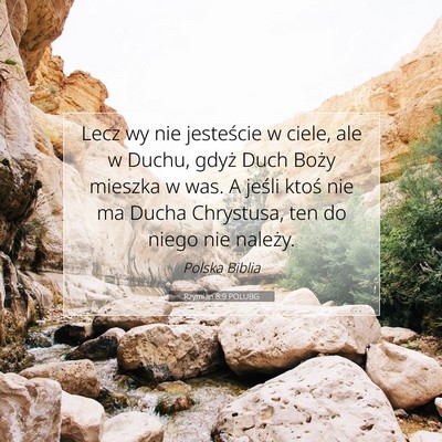 Rzymian 8:9 POLUBG Obraz Wersetu Biblijnego