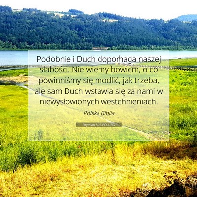 Rzymian 8:26 POLUBG Obraz Wersetu Biblijnego