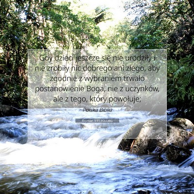 Rzymian 9:11 POLUBG Obraz Wersetu Biblijnego