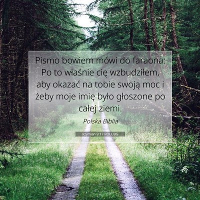Rzymian 9:17 POLUBG Obraz Wersetu Biblijnego