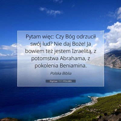 Rzymian 11:1 POLUBG Obraz Wersetu Biblijnego