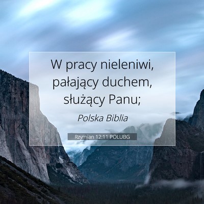 Rzymian 12:11 POLUBG Obraz Wersetu Biblijnego