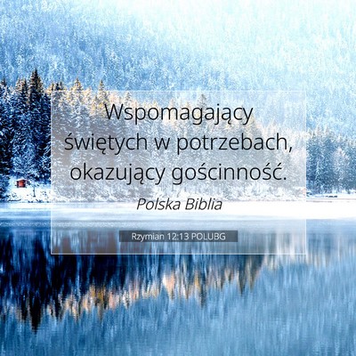 Rzymian 12:13 POLUBG Obraz Wersetu Biblijnego