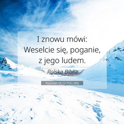 Rzymian 15:10 POLUBG Obraz Wersetu Biblijnego