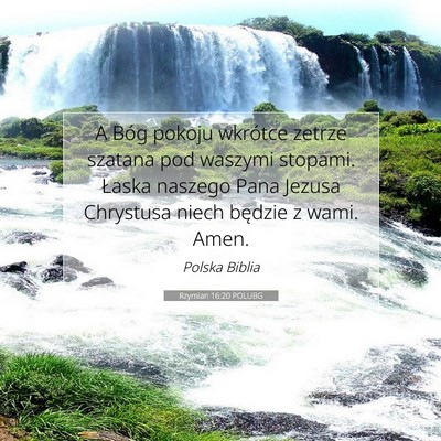 Rzymian 16:20 POLUBG Obraz Wersetu Biblijnego
