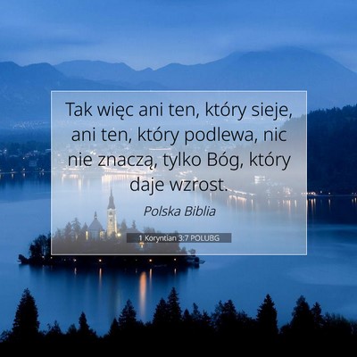 1 Koryntian 3:7 POLUBG Obraz Wersetu Biblijnego