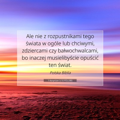 1 Koryntian 5:10 POLUBG Obraz Wersetu Biblijnego