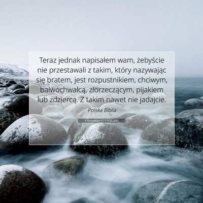 1 Koryntian 5:11 POLUBG Obraz Wersetu Biblijnego