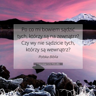 1 Koryntian 5:12 POLUBG Obraz Wersetu Biblijnego