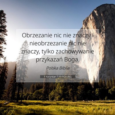 1 Koryntian 7:19 POLUBG Obraz Wersetu Biblijnego