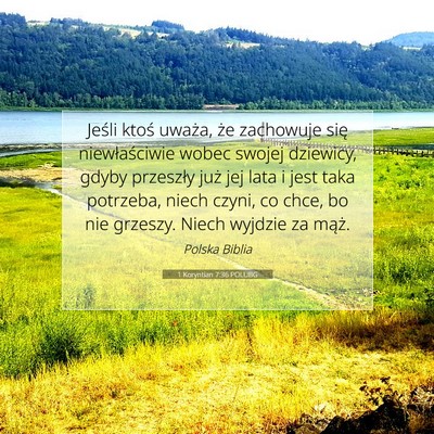 1 Koryntian 7:36 POLUBG Obraz Wersetu Biblijnego