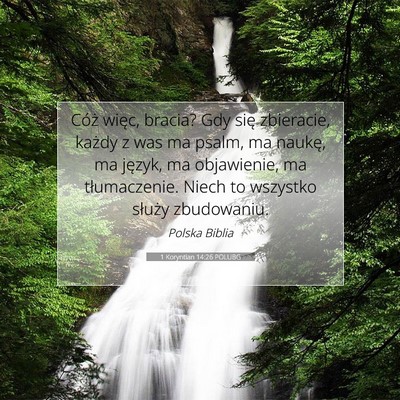1 Koryntian 14:26 POLUBG Obraz Wersetu Biblijnego