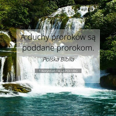1 Koryntian 14:32 POLUBG Obraz Wersetu Biblijnego