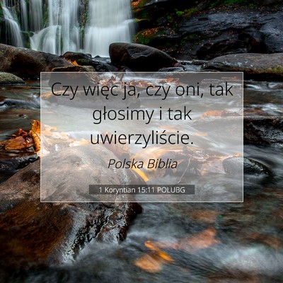 1 Koryntian 15:11 POLUBG Obraz Wersetu Biblijnego