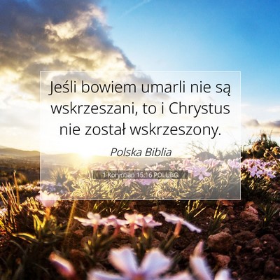 1 Koryntian 15:16 POLUBG Obraz Wersetu Biblijnego
