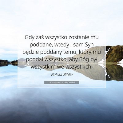 1 Koryntian 15:28 POLUBG Obraz Wersetu Biblijnego