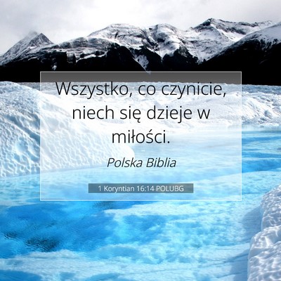1 Koryntian 16:14 POLUBG Obraz Wersetu Biblijnego