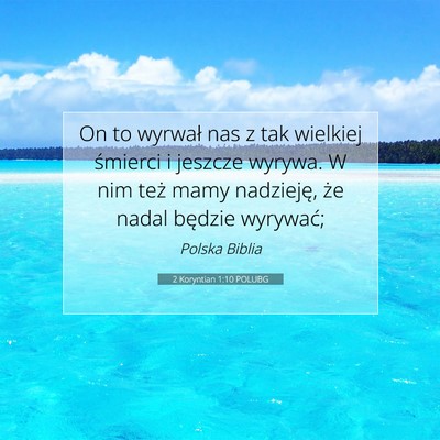 2 Koryntian 1:10 POLUBG Obraz Wersetu Biblijnego