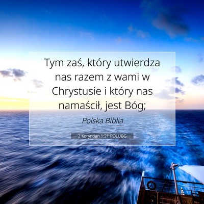 2 Koryntian 1:21 POLUBG Obraz Wersetu Biblijnego