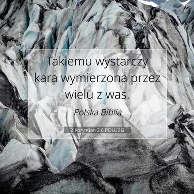 2 Koryntian 2:6 POLUBG Obraz Wersetu Biblijnego