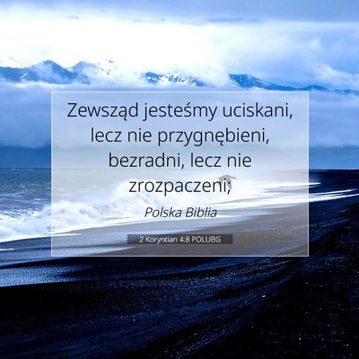 2 Koryntian 4:8 POLUBG Obraz Wersetu Biblijnego