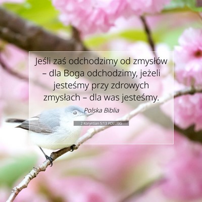 2 Koryntian 5:13 POLUBG Obraz Wersetu Biblijnego