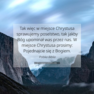 2 Koryntian 5:20 POLUBG Obraz Wersetu Biblijnego