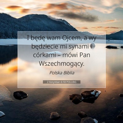 2 Koryntian 6:18 POLUBG Obraz Wersetu Biblijnego