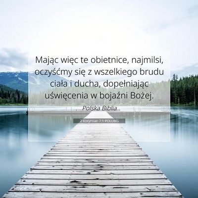 2 Koryntian 7:1 POLUBG Obraz Wersetu Biblijnego